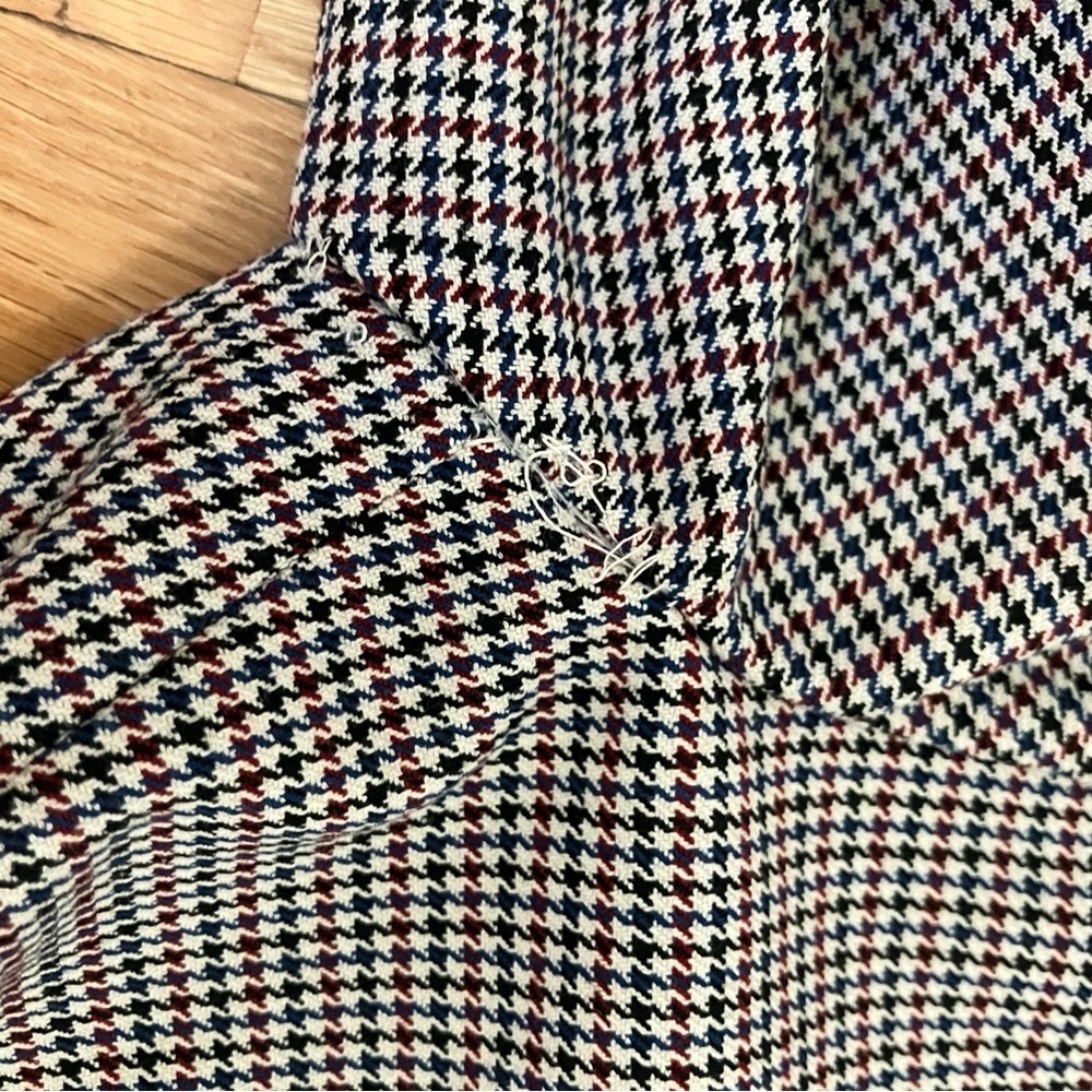 Aritzia Sunday Best Tartine mini houndstooth long sleeve dress - Picture 7 of 12